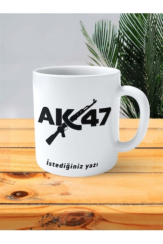 Ak-47 Kalaşnikof Baskılı Kupa Bardak Kişiye Özel Model 1 Çok Renkli