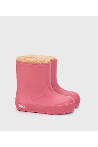 Igor İgor Kürklü Çocuk Yağmur Botu Yogi Borreguito W10306 Pembe