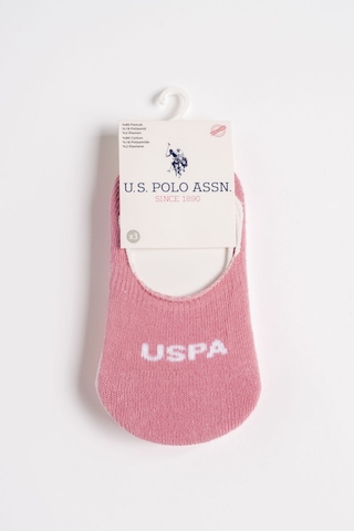 U.s. Polo Assn Bebek U.s Polo Assn Kız Bebek 3lü Çorap Usb2801-c-v2 Pembe/beyaz/a.pembe