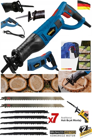 Deko DK5050 4800W Tilki Kuyruğu Testere