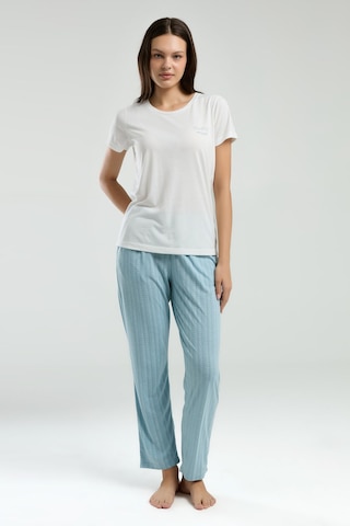 Pierre Cardin Kadın Beyaz Pijama Takımı Pc8997-s-v2 Beyaz