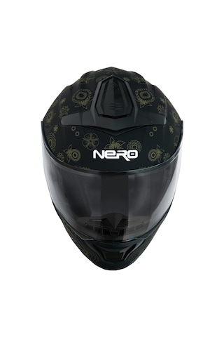 Gp Nero Mks004-Mba2g Güneş Vizörlü Şeffaf Çene Açılır Motosiklet Kaskı Siyah