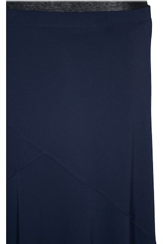 Hesna Kadın Rana Büyük Beden Çapraz Model Lastikli Astarlı Lacivert Etek Lacivert