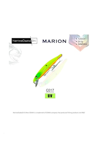 Nanıwaosakashı Marıon 120mm 20,5gr Sınkıng C017