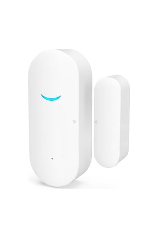 Geeksen Tuya Akıllı Ev Wifi Pencere Kapı Alarm Sensörü, Gerçek Zamanlı Uyarı, Durum Senkronizasyonu, Kolay Kurulum Beyaz, Pil Yok