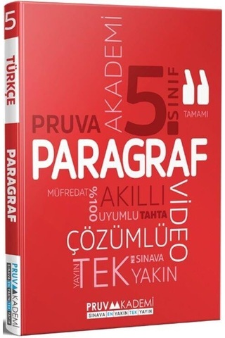 5. Sınıf Paragraf Soru Bankası Pruva Akademi 5. Sınıf Paragraf Soru Bankası Pruva Akademi