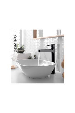 Newarc - Domino Çanak Tipi Lavabo Bataryası Siyah - 971001b 210078 Siyah