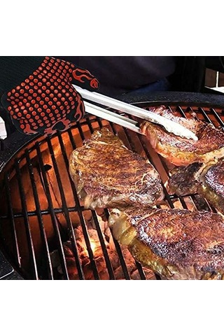 Ximistore9 800 C Isı Dayanıklı Barbekü Eldiveni - Kırmızı 30cm - 2'li Paket - Ev & Mangal İçin El Koruması Çok Renkli