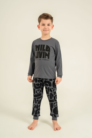 Rolypoly Baba Oğul Live The Forest Gri Uzun Kol Pijama Takım Rp3868-a-v1 Rp3868-a-v1