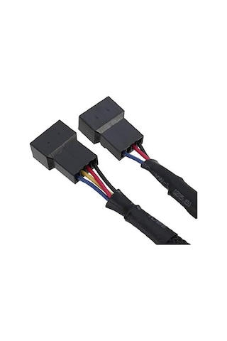 3C Fan Çoklayıcı 2 Port Y Pwm 4 Pin Splitter Çoklayıcı Switch Kablosu 5025