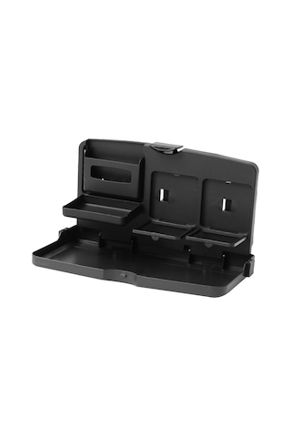 Singree Araç İçin Katlanabilir Büyük Boy Sırt Dayama Bardaklık - Siyah Plastik