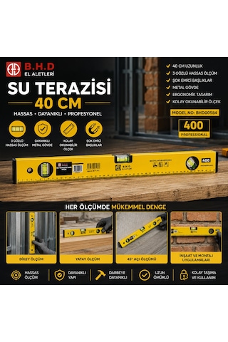 Su Terazisi 40cm Sarı 50001