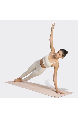 Adidas All Me Light Support Rib Long Line Kadın Bej Antrenman Bra Jz4959