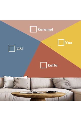 Bi Boya Geometrik Duvar Boyama Set 9 - 1 L