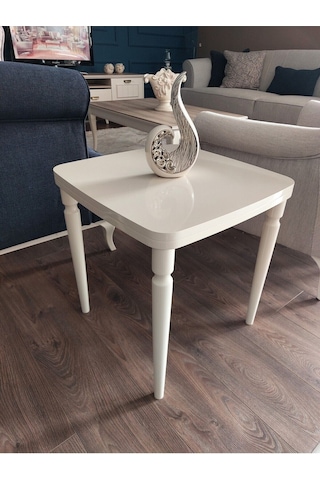 Akset Lüx Yan Sehpa Full Krem