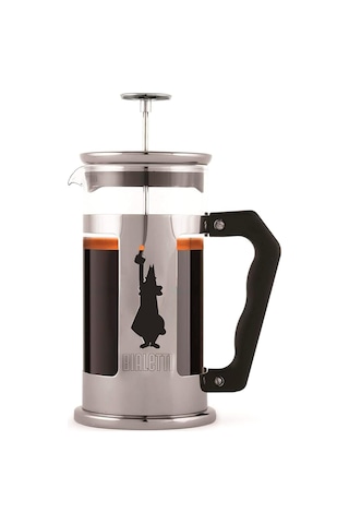 Bialetti - Preziosa French Press: Yaklaşık 1l Kapasiteli Kahve Hazırlayıcı - 18/10 Paslanmaz Çelik G Sku: Smg8690010170804 Açık Mavi