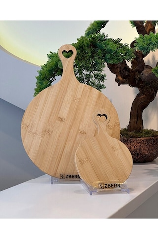 2'li 40x30x1.5cm / 15x21x1.5cm Kesme Tahtası Bej