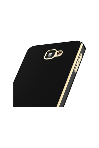 Samsung Galaxy Uyumlu J7 Prime Kılıf Zore Kenarı Gold Renk Silikon Bark Kapak