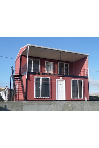 84 M² 63+21 M² 2 KatlıÇatı Verandalı Dış Betopan İç Pvc Konu