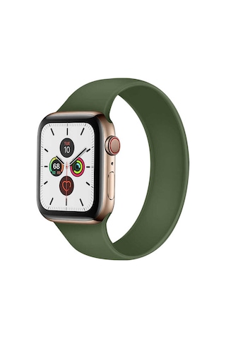Watch Ultra 49mm Kordon Uyumlu Krd-31 Solo Loop Medium Strap Kayış Tuva- Kırmızı