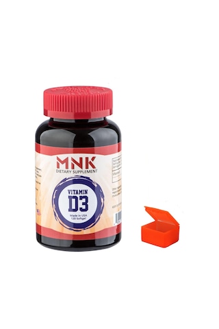 Mnk Vitamin D3 120 Softgel Hap Kutusu