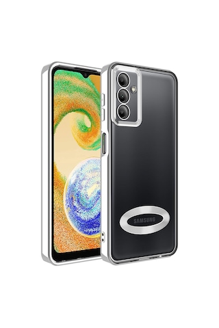 Samsung Uyumlu Galaxy A14 Kılıf Kamera Lens Korumalı Logo Gösteren İnce Hafif Nourthkingdom Lila