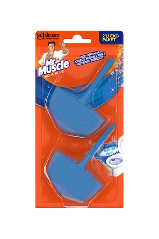 Mr. Muscle Aqua Blue Klozet Blok 2'li 80 G