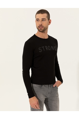 Pierre Cardin Erkek Siyah Triko Kazak 50241443-vr046 Siyah
