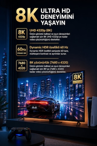 Philips Swv9431/00 Hdmı 2.1 8k 60hz 48 Gbps Hdr