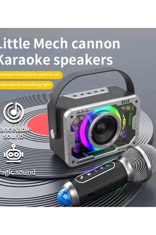 Ceylan Adam Vtn-82 Taşınabilir Kablosuz Işıklı Bluetooth Hoparlör Ses Değiştirme Özellikli