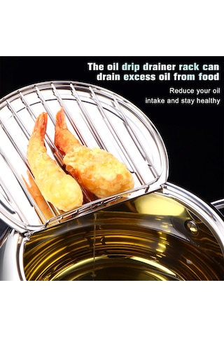 Derin Kızartma Tencere Paslanmaz Çelik Kızartma Makinesi Termometre