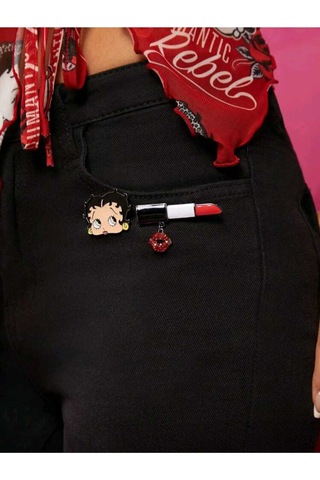 Betty Boop 2'li Broş Seti Kırmızı
