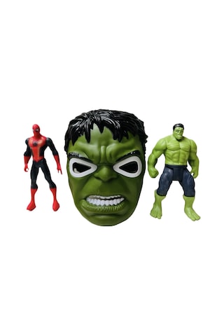 Avengers Işıklı Örümcek Adam Hulk ve Işıklı Hulk Maske Oyun Seti