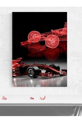 Drive Kırmızı Çizgi Sürüşü Formula 1 Motivasyon Poster Afiş Ofis Çalışma Odası Dekorasyon