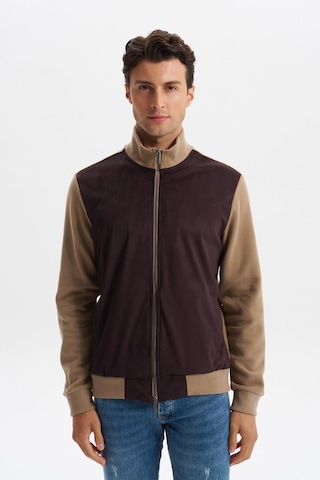 Arma Erkek Regular Fit Selanik Kumaş Dik Yaka Fleto Cepli Basic Sweatshirt Kazak K30324698502 Füme - Gri