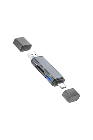 Ally Ads-307 3 In 1 Usb + Micro Usb + Type-c Otg Kart Okuyucu