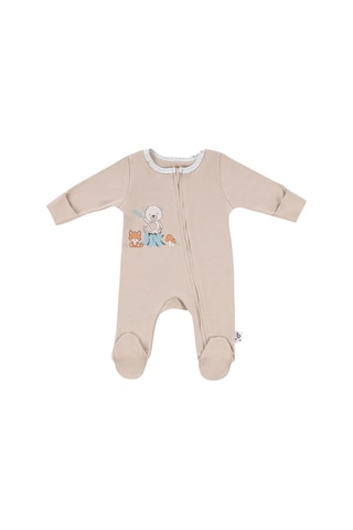 Gezenbebe Hero Uzun Kollu Bebek Tulumu Teddy Organik