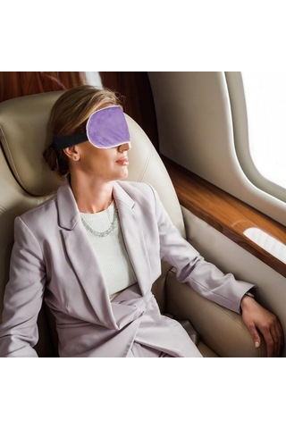 Lichen Elektrikli Isıtmalı Göz Maskesi, Usb Isıtıcı Göz Kapağı, Mavi