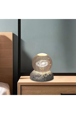 Homyl Yatak Odası Oturma Başucu Için Kristal Top Gece Lambası Samanyolu Çok Renkli