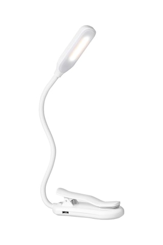 Didadodo Usb Şarjlı 7 Led Kitap Lambası - 3 Parlaklık Ayarı, Göz Koruma Beyaz, 3 Seviyeli Beyaz