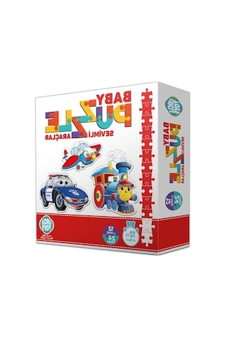 Sevimli Araçlar Temalı Bebek Puzzle Seti, Eğlenceli Ve Öğretici Oyun