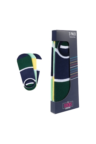 The Socks Company 3 Çift Özel Kutulu Erkek Görünmez Çorap 23SDCR152P Gri