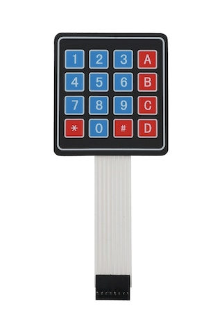 4 x 4 Matrix Membran Keypad 16 Buton Tuş Takımı Keyboard Klavye Alarm Şifre Kilit Röle Kontrol