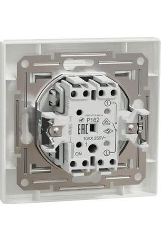 Schneider EPH0100121 Asfora Çerçeveli Beyaz Anahtar