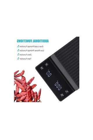 Ulzyvf Yüksek Terazi Createtech, Led Dijital Ekranlı, Siyah Siyah