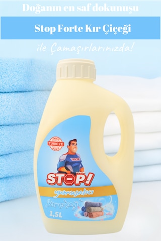 Stop Forte 4'lü Çamaşır Yumuşatıcı 1.5 Litre Kır Çiçeği