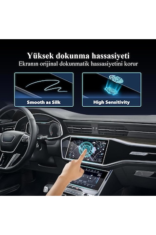 Audi Q7 Ekran Koruyucu Set Multimedya Kumanda Gösterge Klima ' Sadece Ekran Koruyucu