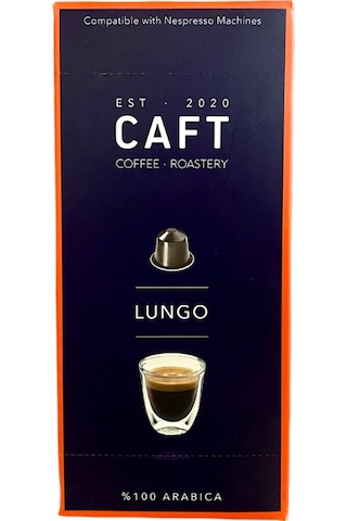 Caft Coffee Lungo Alüminyum Kapsül Kahve Nespresso Uyumlu 10'lu