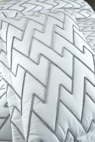 Maria Kapitoneli Tek Kişilik Yatak Örtüsü 180x240 Krem - Gri Krem Gri