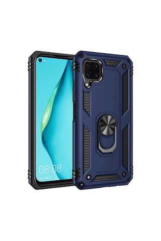 Huawei P40 Lite Kilif Zore Vega Yüzüklü Standli Zirh Kilif 469721097
